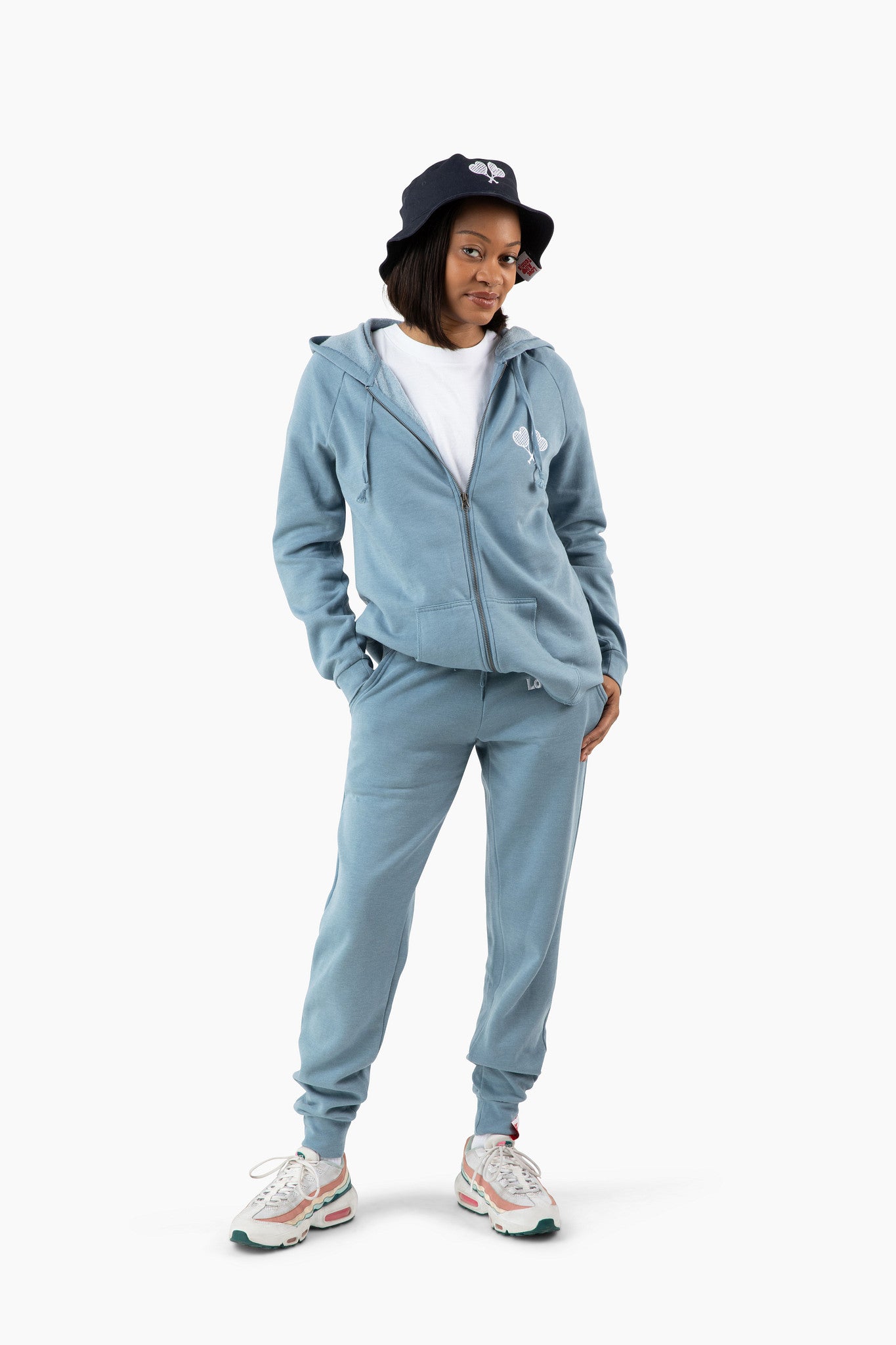 Love All Tennis Women's Courtney Lightweight Wash Zip Hoodie
