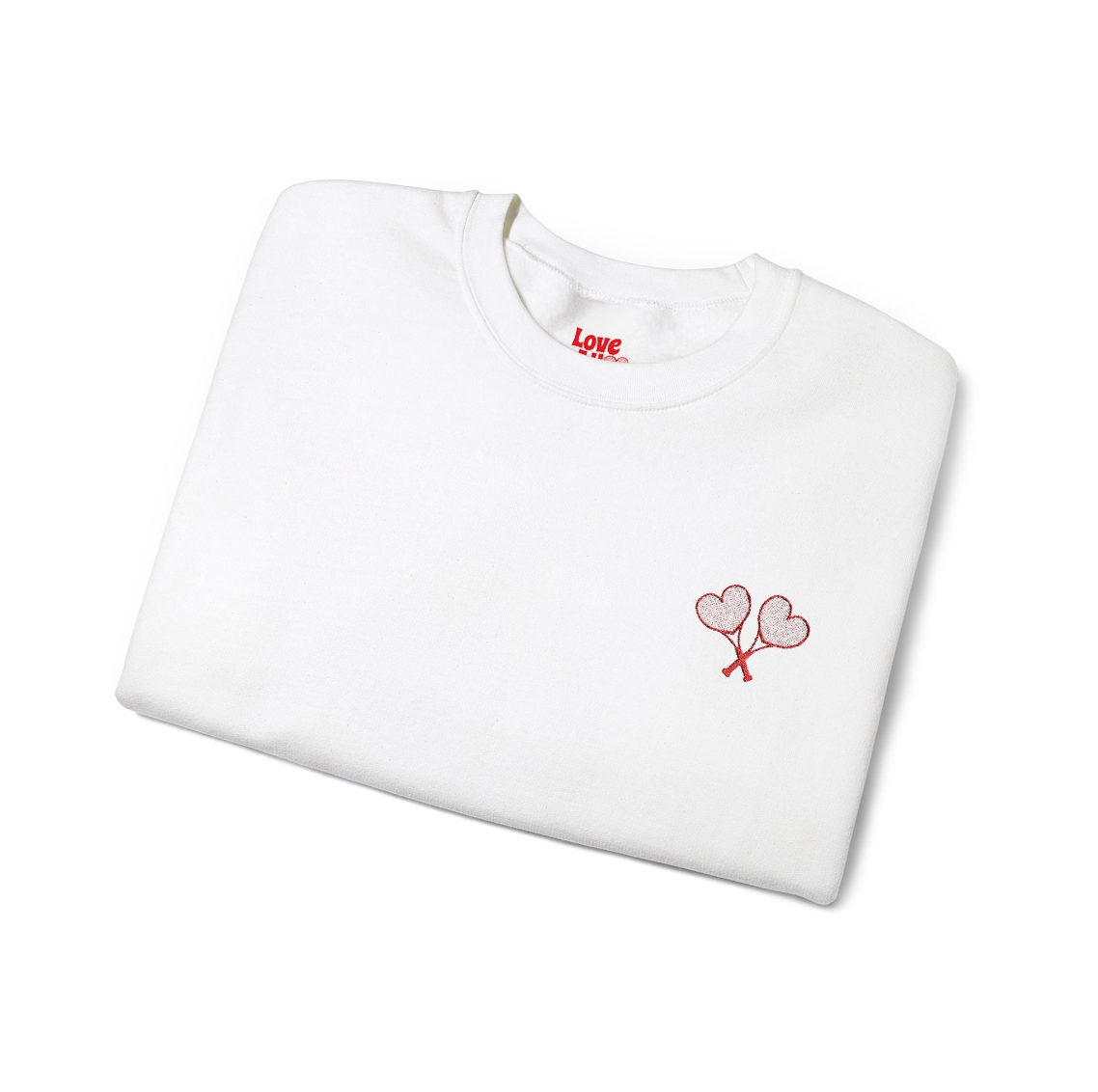 Love All Tennis Adult Embroidered Crewneck Sweatshirt