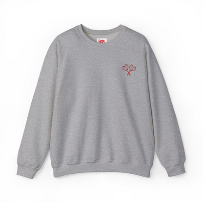Love All Tennis Adult Embroidered Crewneck Sweatshirt