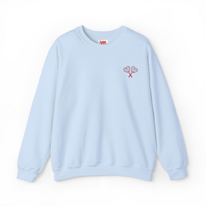 Love All Tennis Adult Embroidered Crewneck Sweatshirt