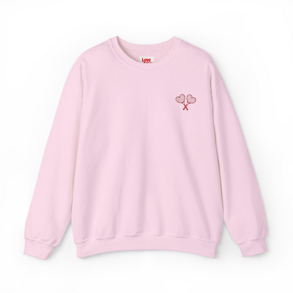 Love All Tennis Adult Embroidered Crewneck Sweatshirt