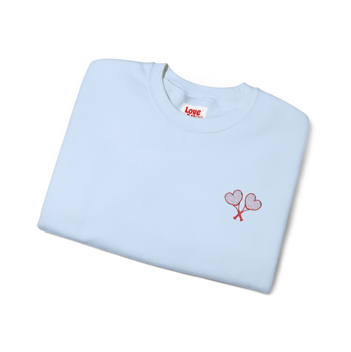 Love All Tennis Adult Embroidered Crewneck Sweatshirt